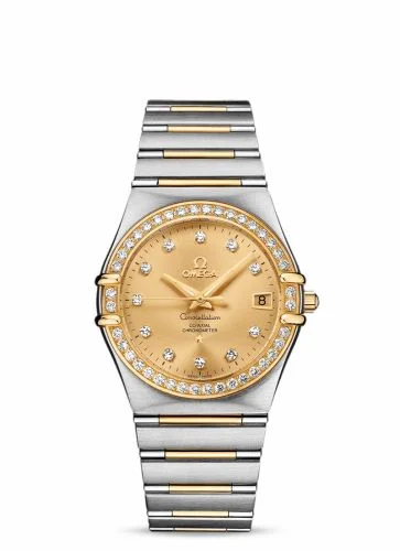Omega Constellation Automatic 36 Stainless Steel / Yellow Gold / Diamond / Champagne / 160 Years 111.25.36.20.58.001 (11125362058001)